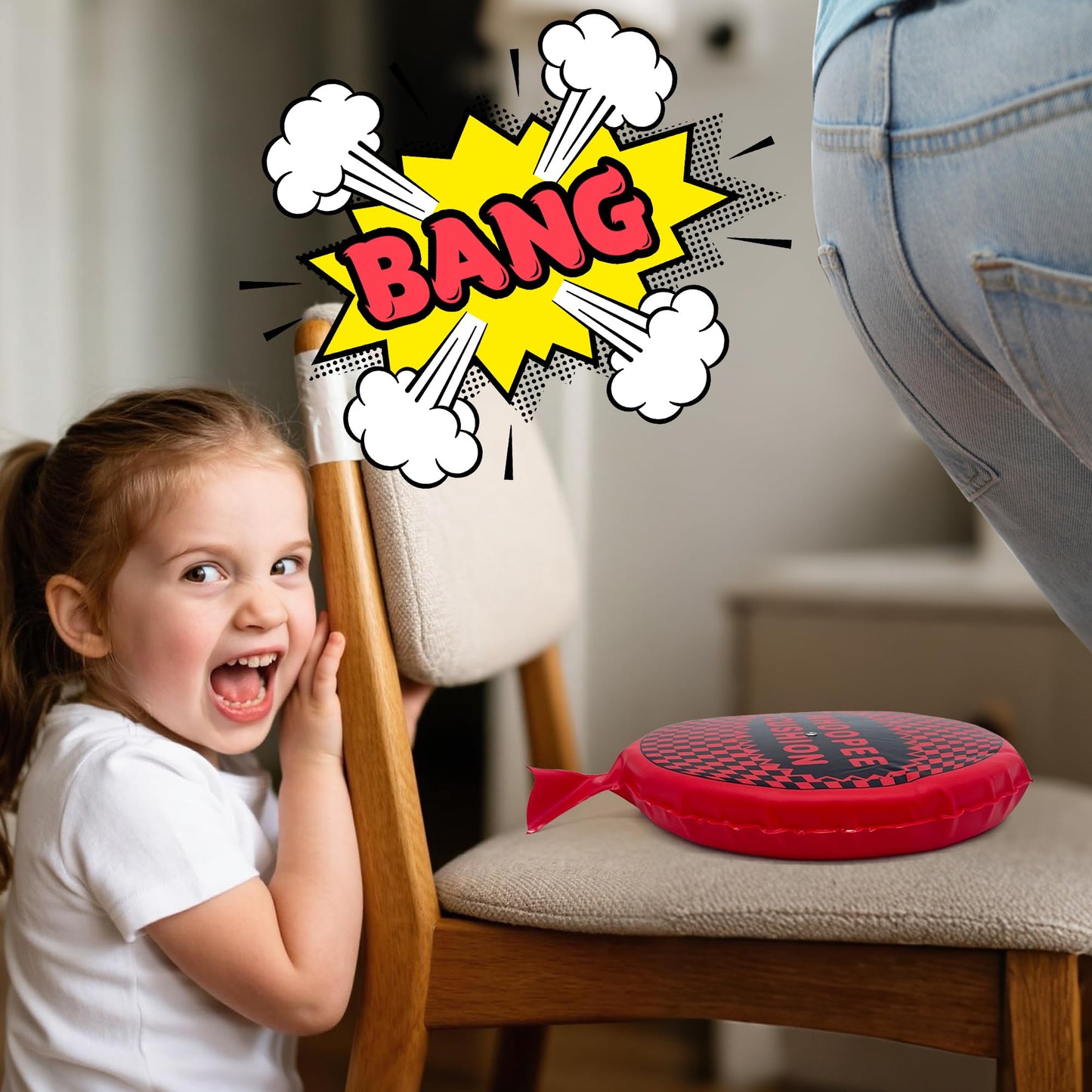 ANZUSY 9-Inch Self-Inflating Whoopie Cushion – Fun Prank Pillow Gift
