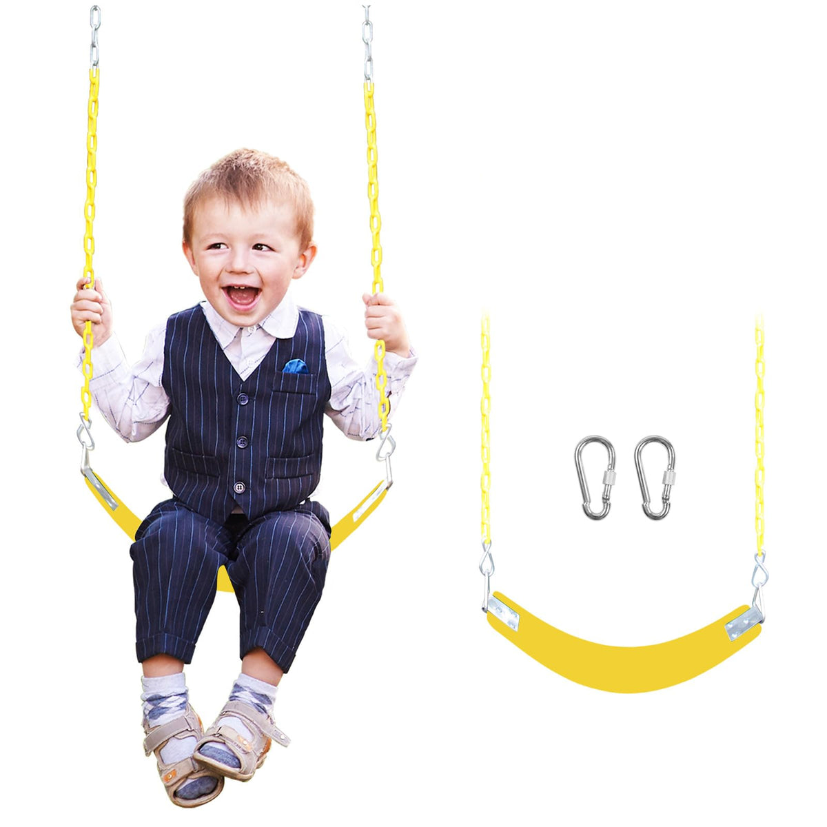 AOBOTE Swing Set for Kids & Adults - 66-Inch Chain, 250 lb Capacity | AB010002-7