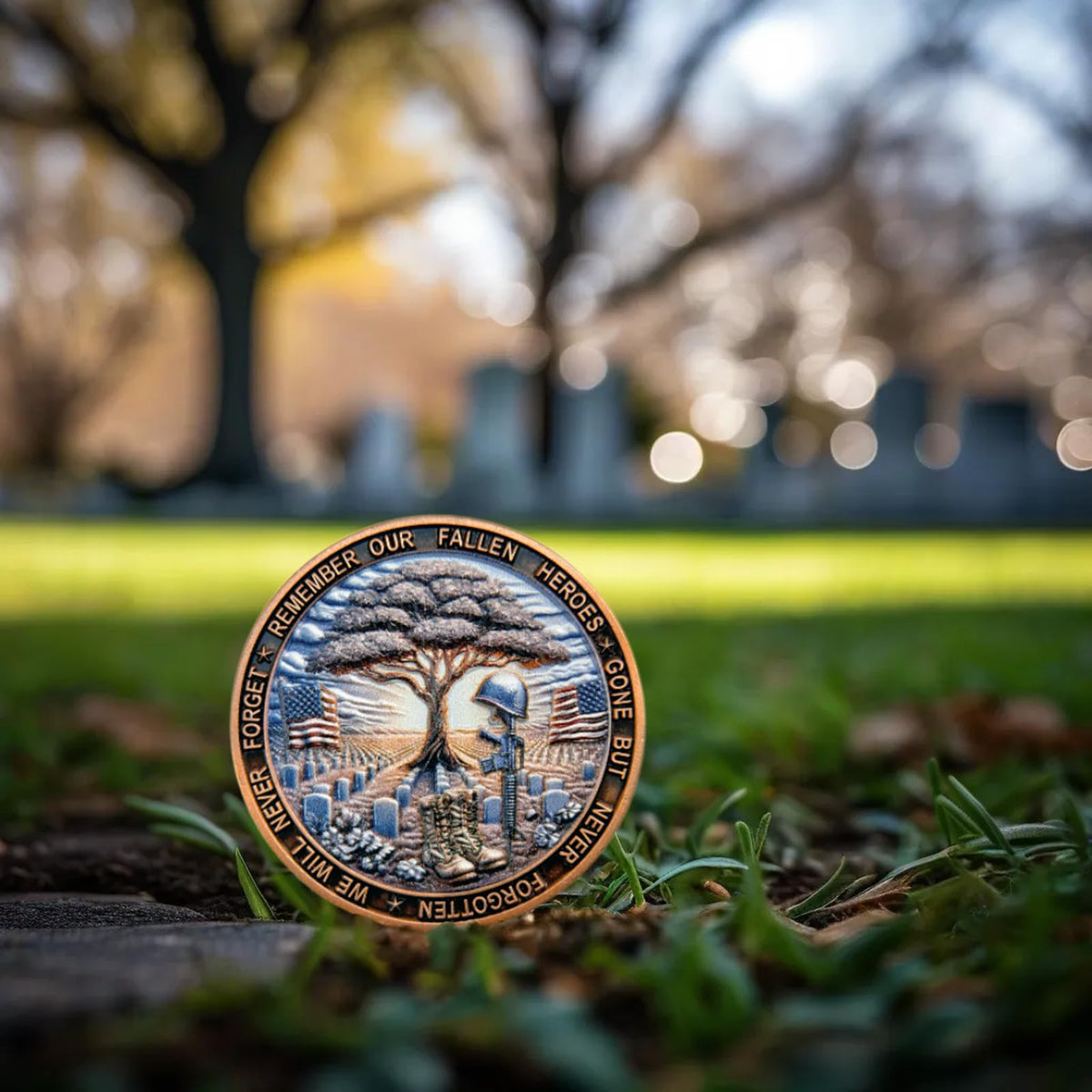 Aocass Military Commemorative Challenge Coin – Honor Veterans & Remember Heroes | Veterans Day & Memorial Day Gift