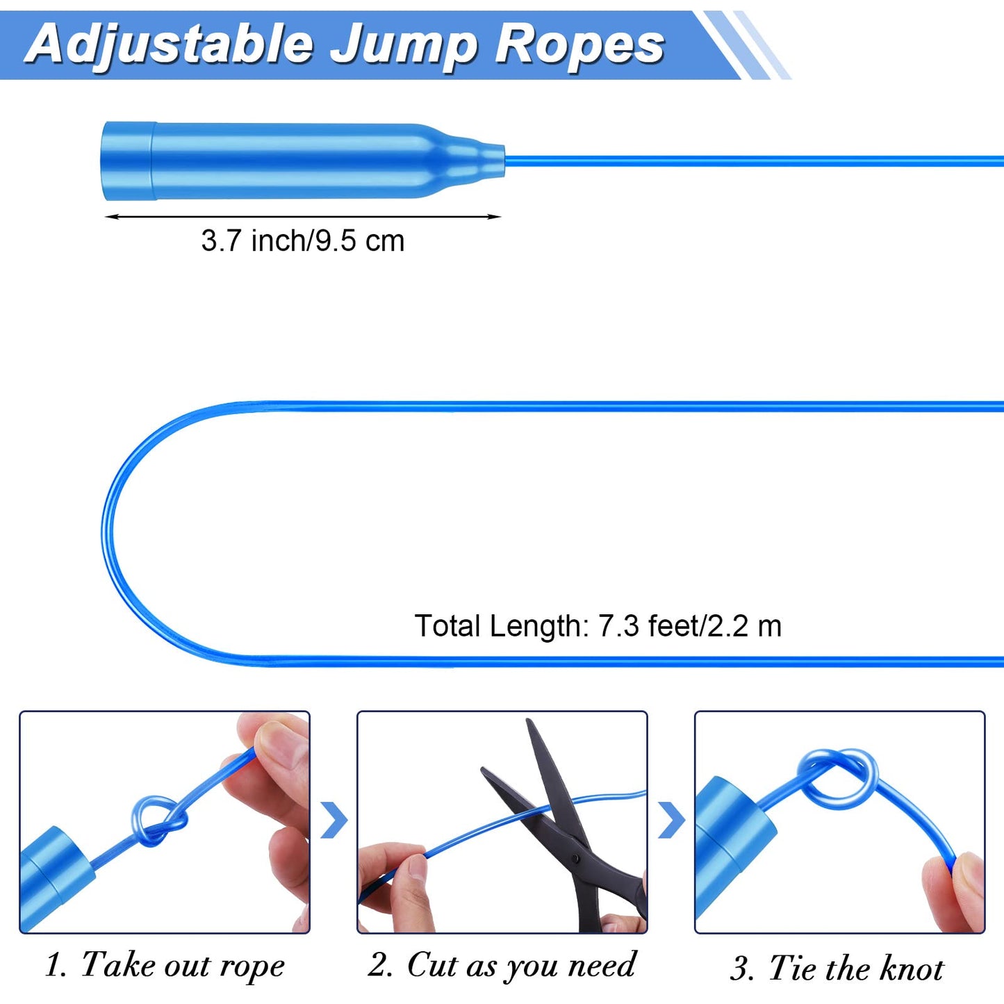 Aodaer 60-Pack Kids Jump Rope Set – Colorful 7.3ft Adjustable Ropes for Outdoor Fun