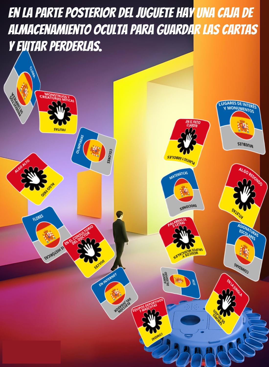 Aodomis 26-Letter Word Game – Family Board Game with Timer and 144 Categories