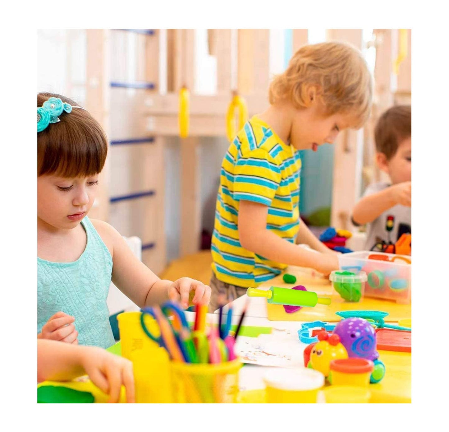 AOIRFUQ Clay and Dough Tools Six-Piece Set – Ages 3+ | Kids Craft Kit
