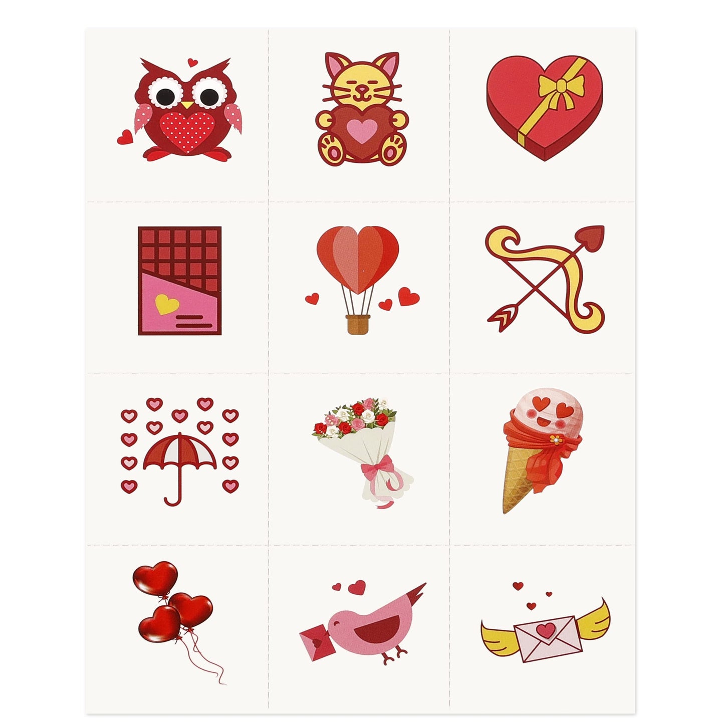 AOJOYS Valentine’s Day Bingo Game for Kids – 32 Player Cards, 10 Party Blowers, Classroom & Party Favors