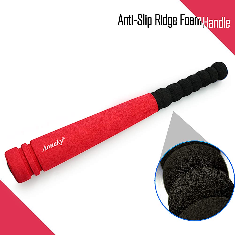 Aoneky Min Foam Baseball Bat and Ball for Toddlers – 16.5 Inch Safe Indoor T-Ball Set