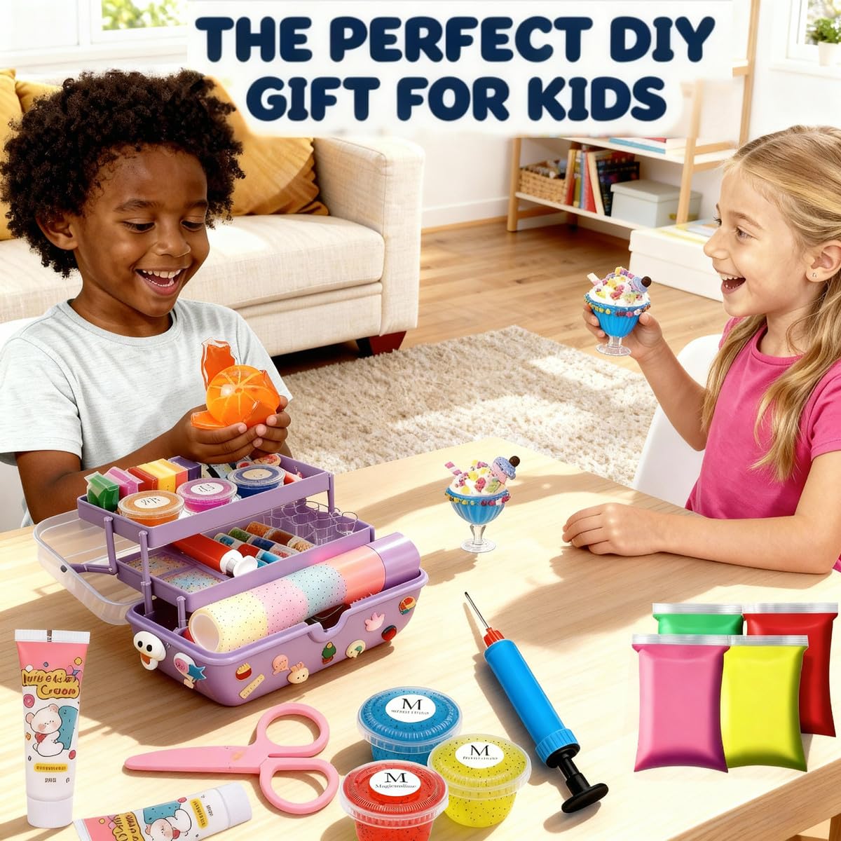AooeDomi 6 Colors Nano Tape Bubble Kit for Kids | DIY Squishy Maker & Bubble Craft