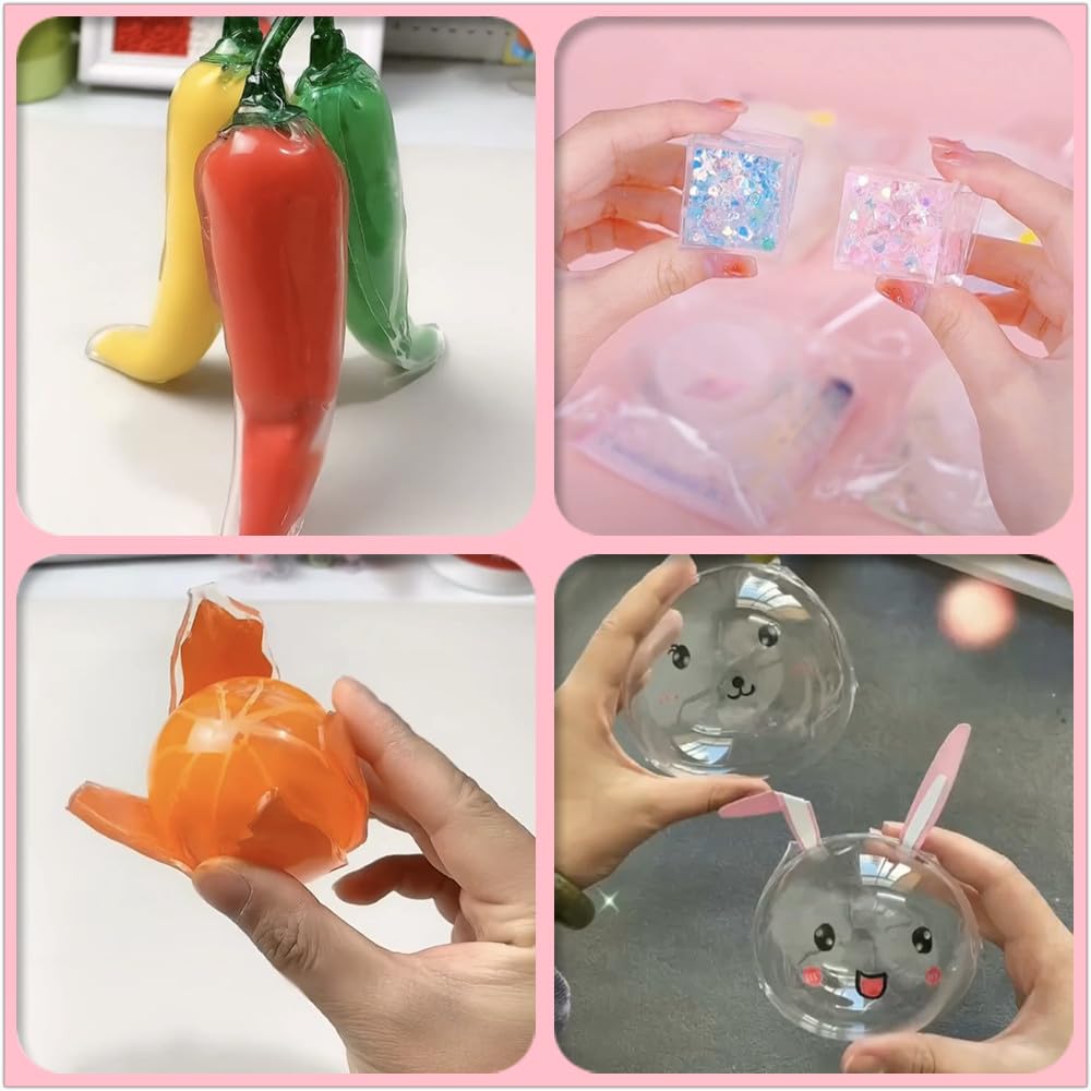 AooeDomi 6 Colors Nano Tape Bubble Kit for Kids | DIY Squishy Maker & Bubble Craft