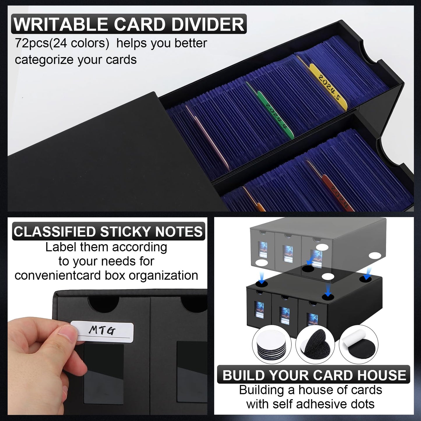 aopule 10800+ Card Storage Box – 6-Box Organizer for MTG, PTCG & More