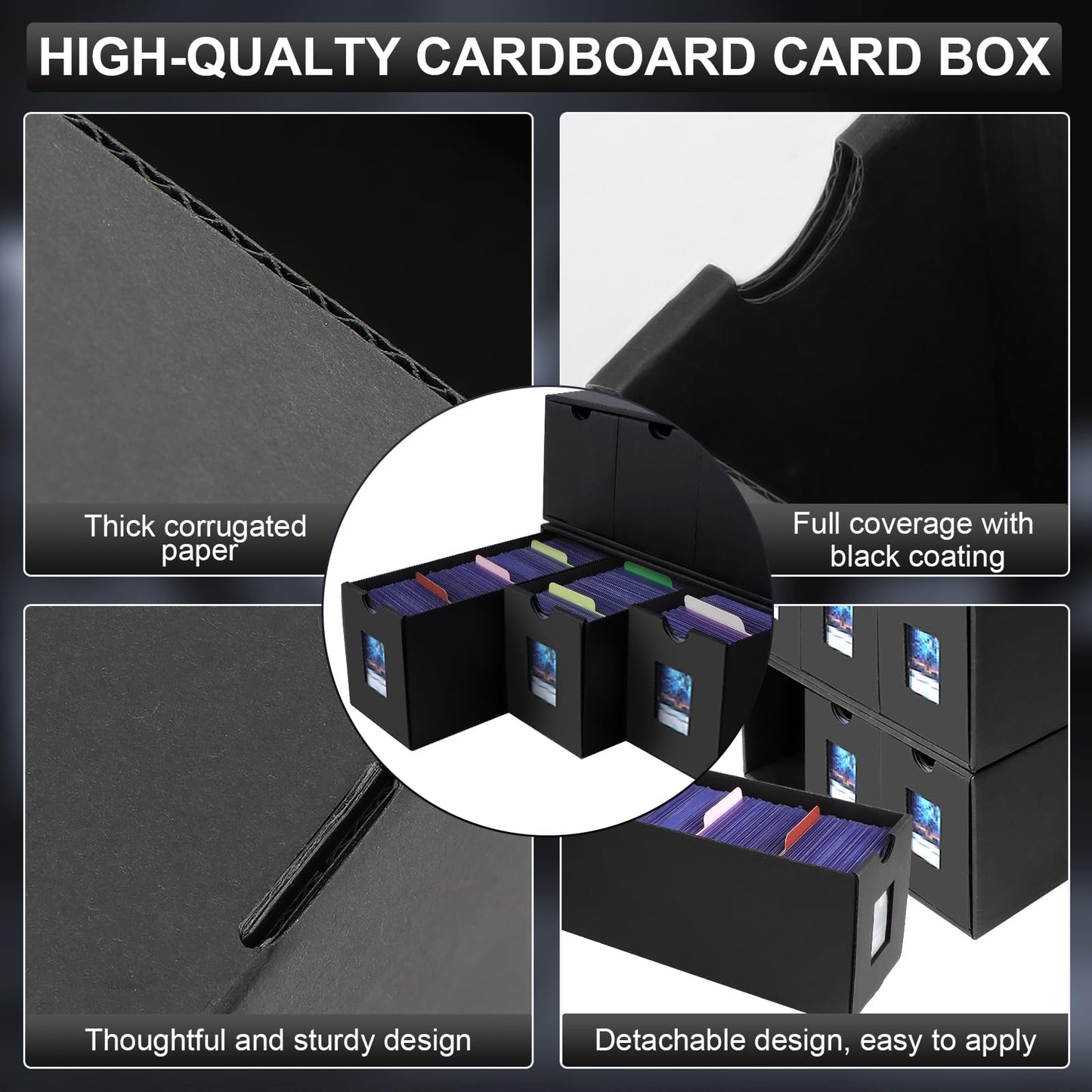 aopule 10800+ Card Storage Box – 6-Box Organizer for MTG, PTCG & More