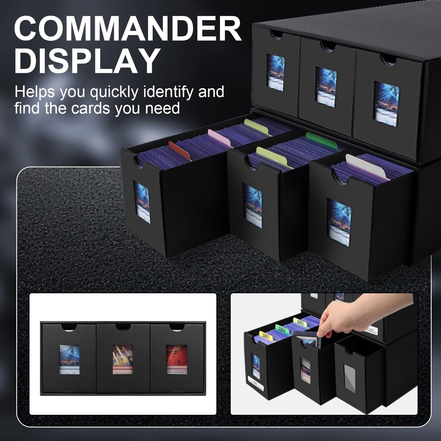 aopule 10800+ Card Storage Box – 6-Box Organizer for MTG, PTCG & More
