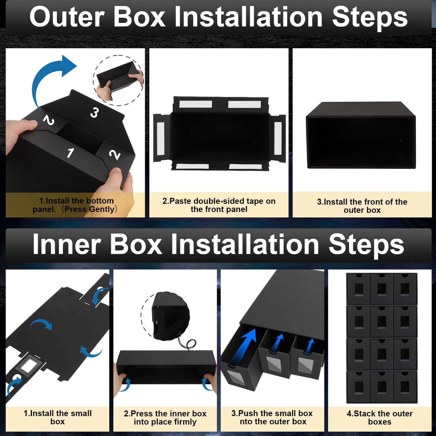 aopule 10800+ Card Storage Box – 6-Box Organizer for MTG, PTCG & More