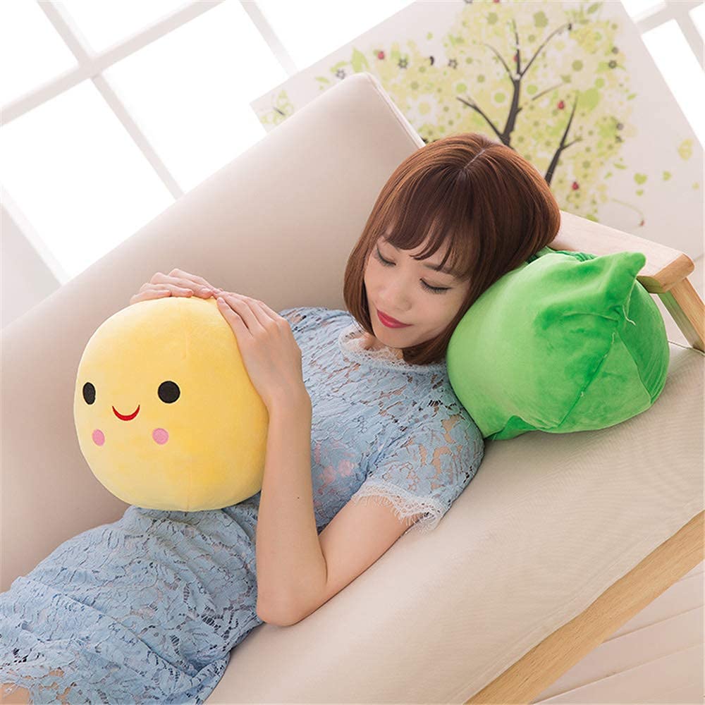 AOQI Giant Peas in a Pod Plush Toy – Soft Pea Pod Pillow (5 Sizes: 25–90 cm)