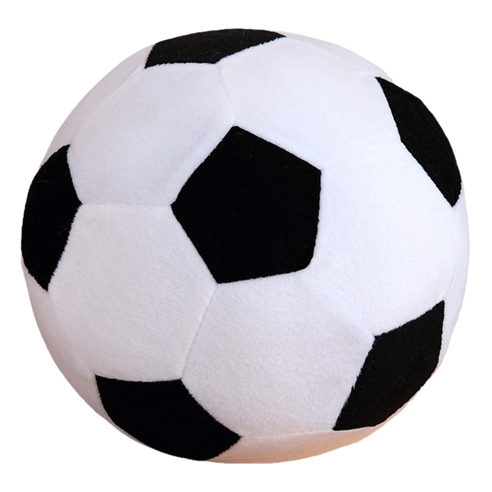 AOQI Plush Soccer Ball 45cm Black White — Soft, Durable Plush Pillow Toy for Kids