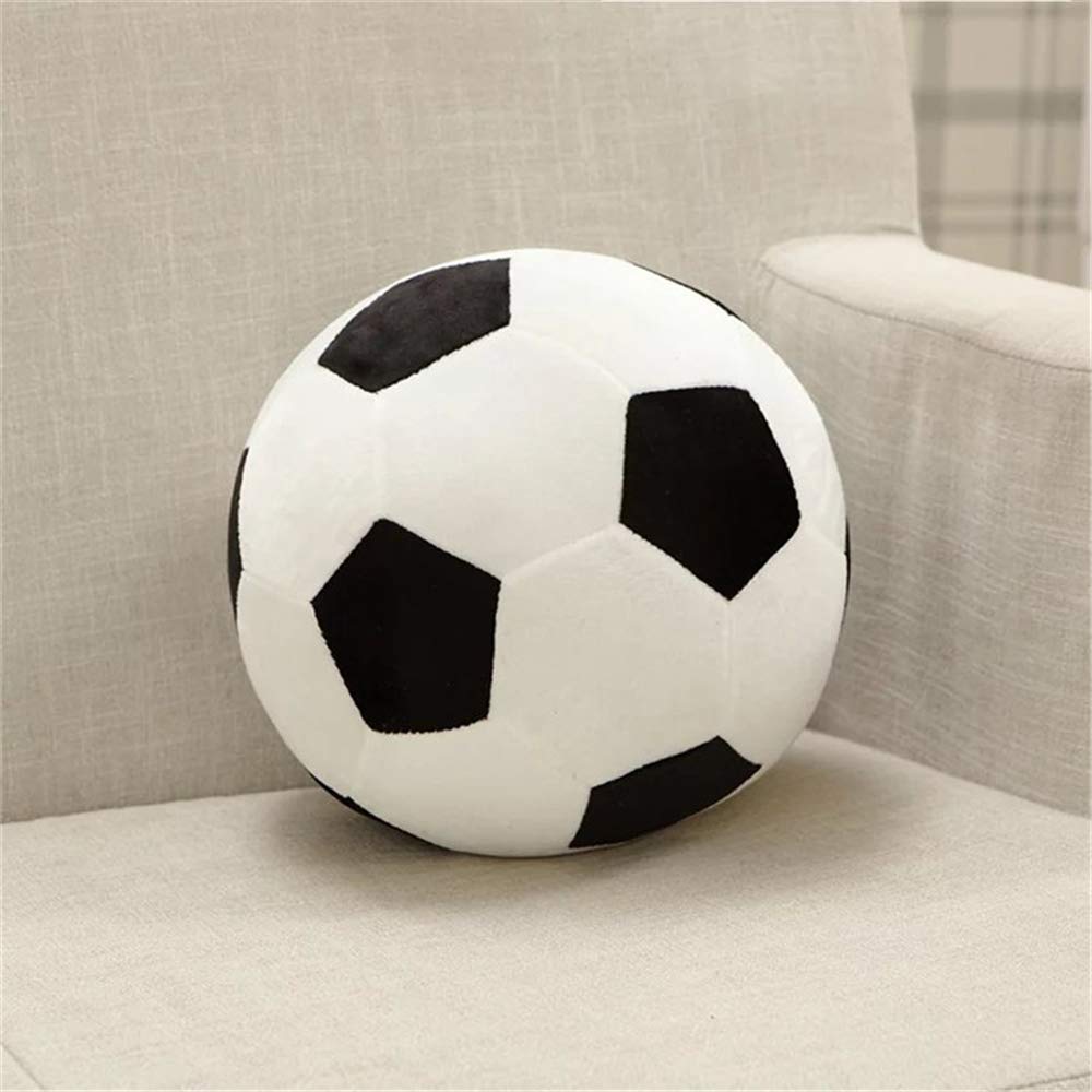 AOQI Plush Soccer Ball 45cm Black White — Soft, Durable Plush Pillow Toy for Kids