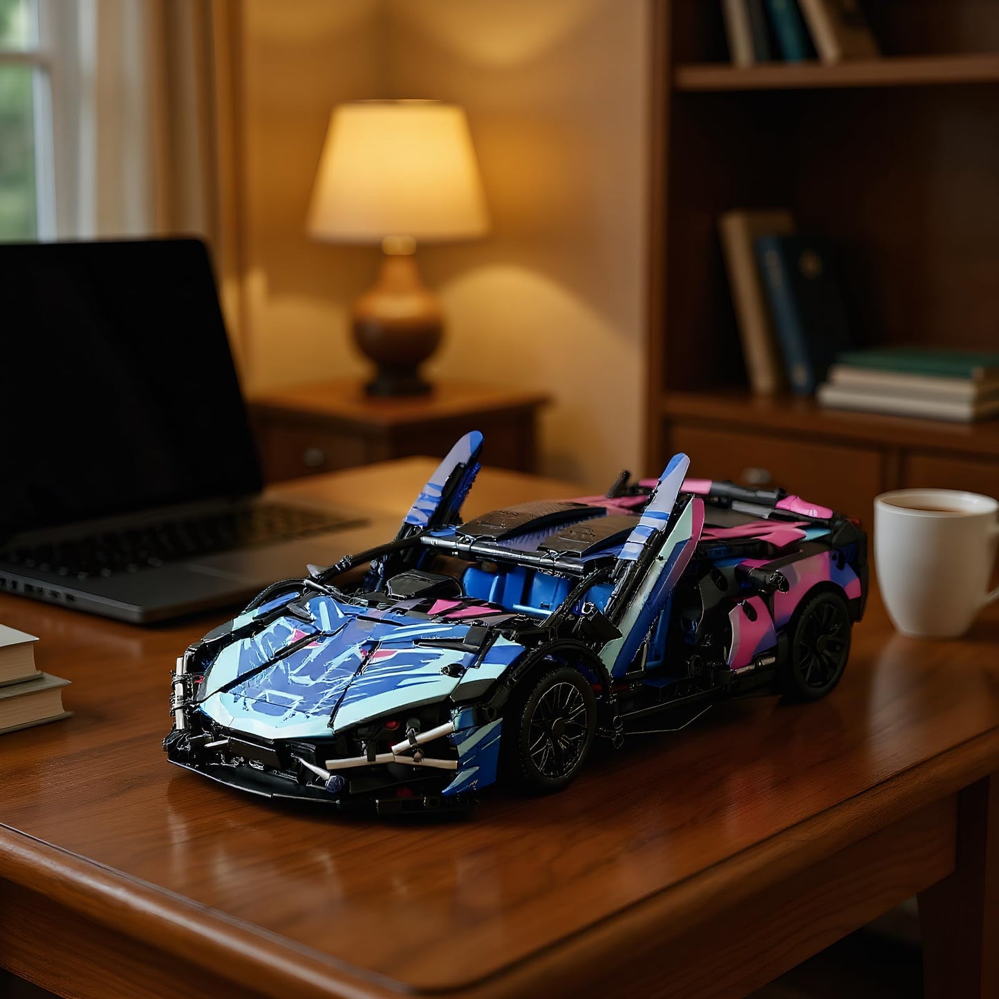 AoreSpty 1280-Piece Dual-Mode RC Car Kit — 1:14 Scale STEM Toy with LED Lights & Rechargeable Battery | Build Your Own RC Car
