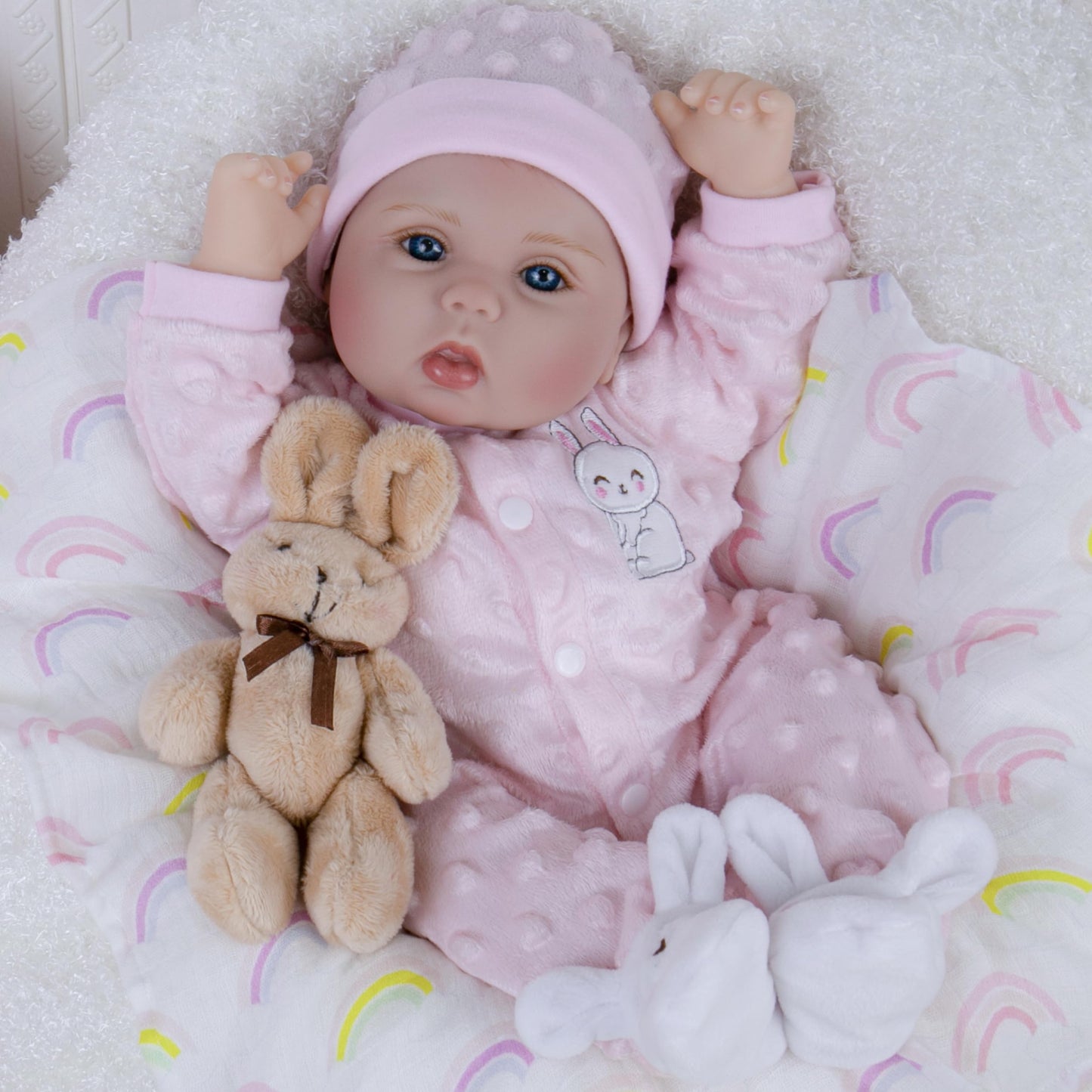 Aori 2.0 Lifelike Reborn Baby Doll - 18-Inch Realistic Newborn Girl, Weighted Body