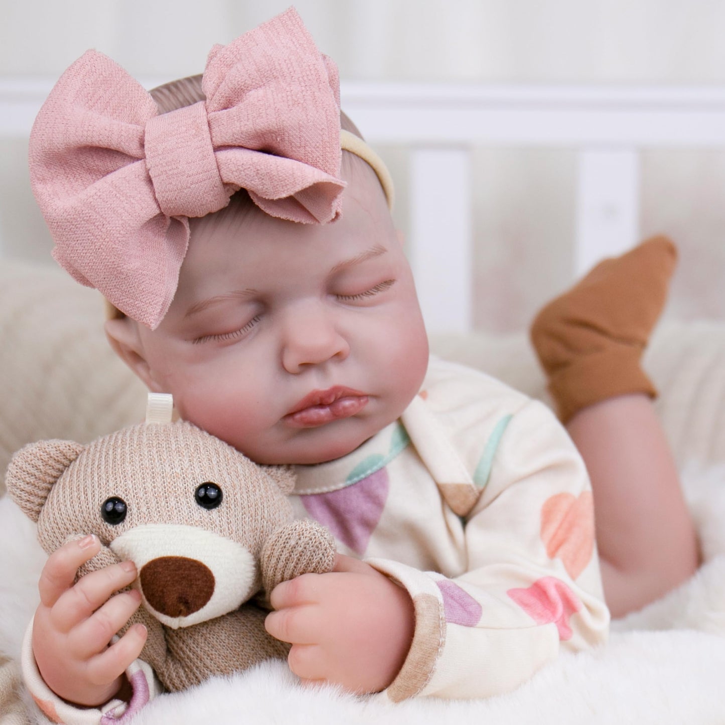 Aori 2.0 Lifelike Reborn Baby Doll – 20-Inch Realistic Newborn Girl with Weighted Body | Gift for Kids 3+