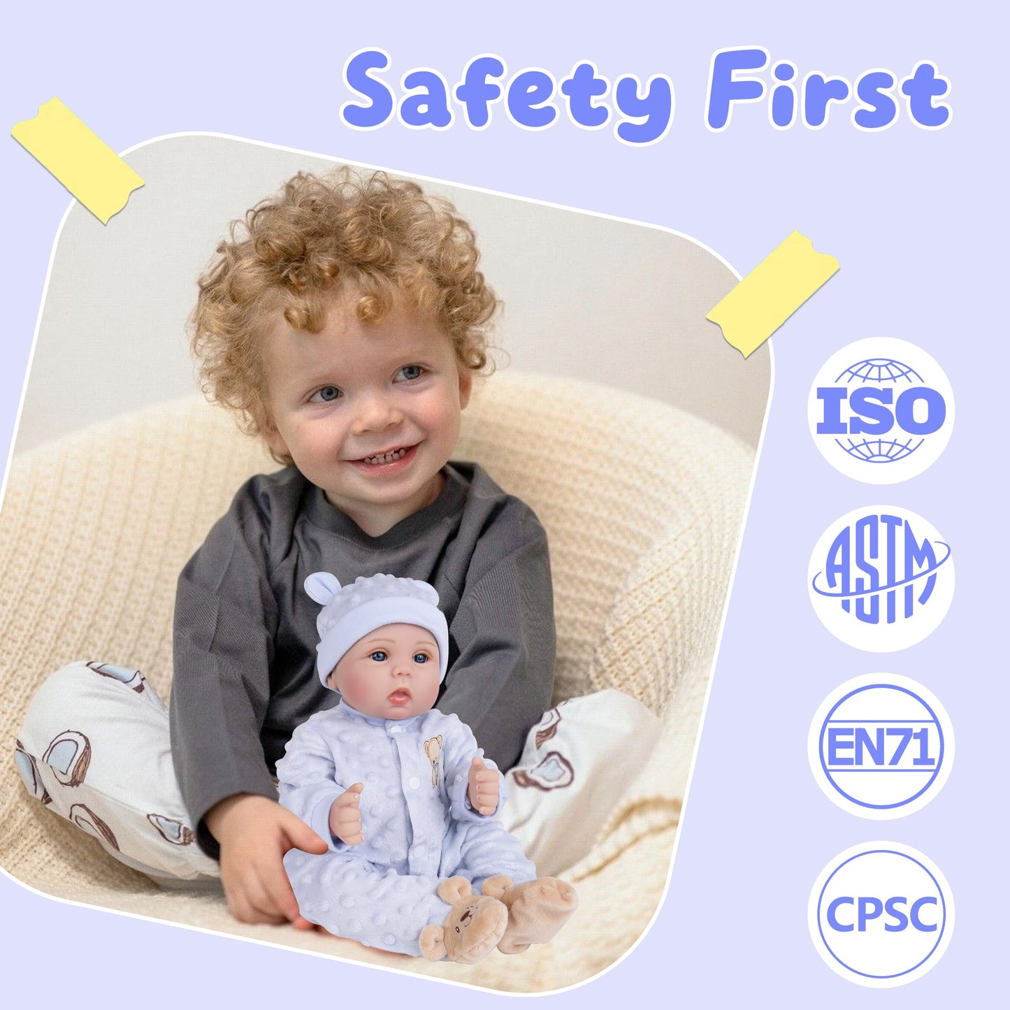 Aori 2.0 Lifelike Reborn Baby Doll – 18-Inch Poseable Realistic Baby Boy