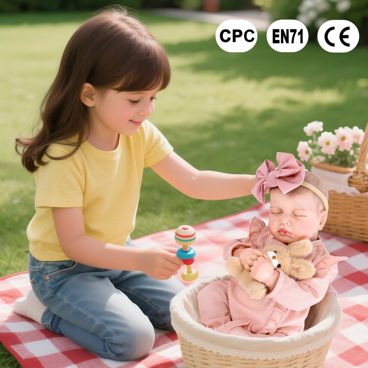 Aori Lifelike Reborn Baby Doll – 20-Inch Realistic Newborn Girl