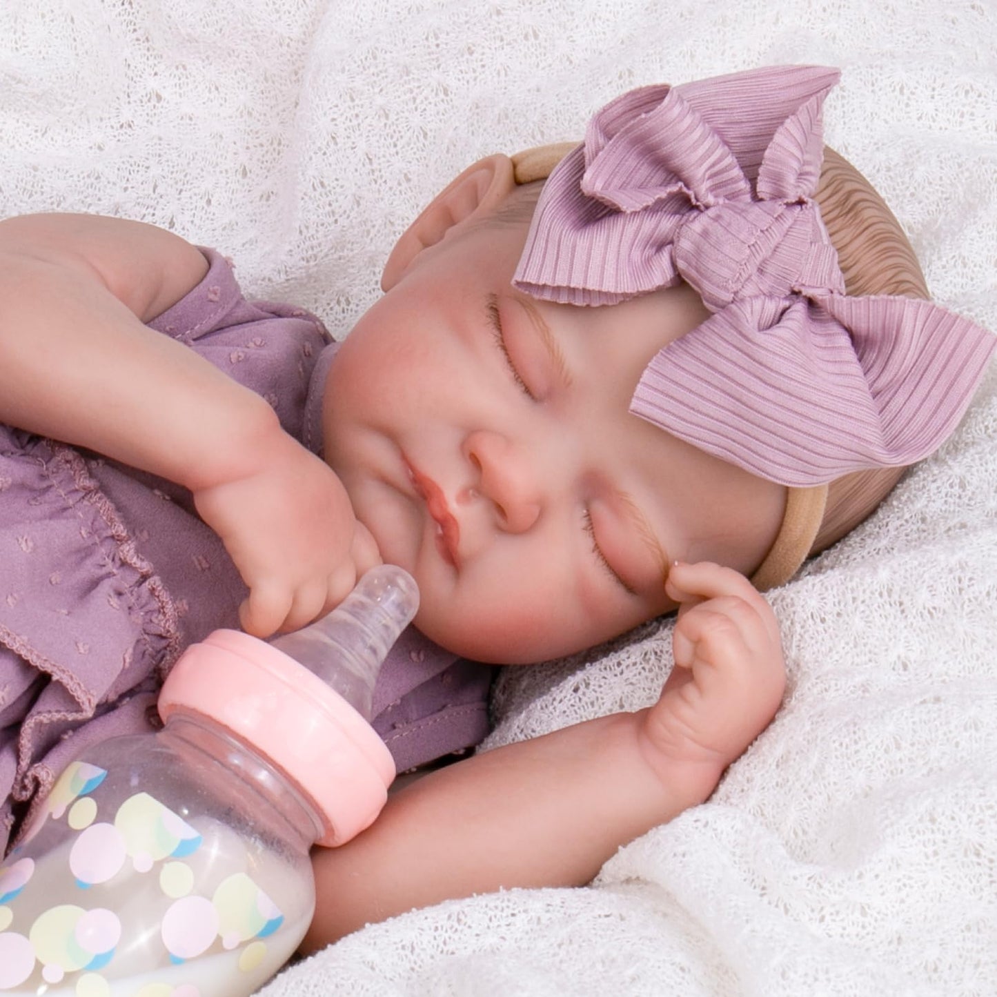 Aori Lifelike Reborn Baby Doll 20-Inch – Poseable Realistic Doll with Feeding Kit Gift Set