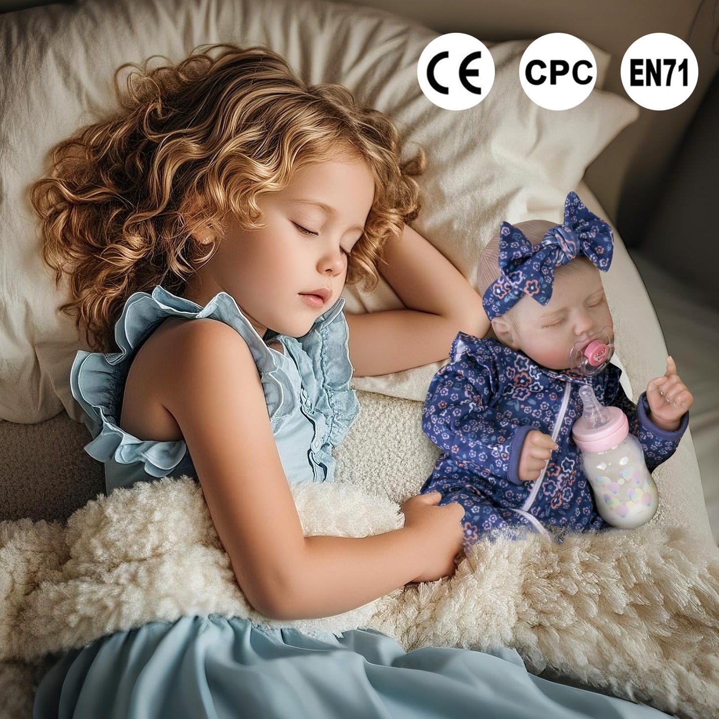 Aori 20-Inch Weighted Reborn Baby Doll – Hyper Realistic Lifelike Newborn Girl with Outfit