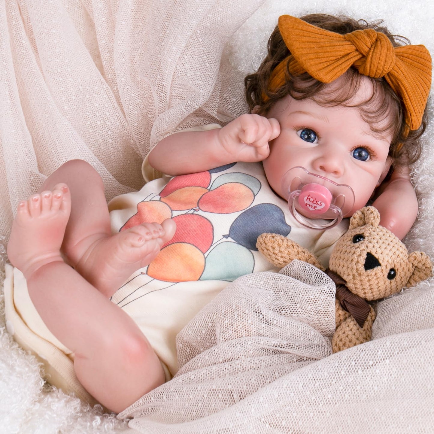 Aori Lifelike Reborn Baby Doll – 20-Inch Realistic Newborn Girl with Gift Box Set