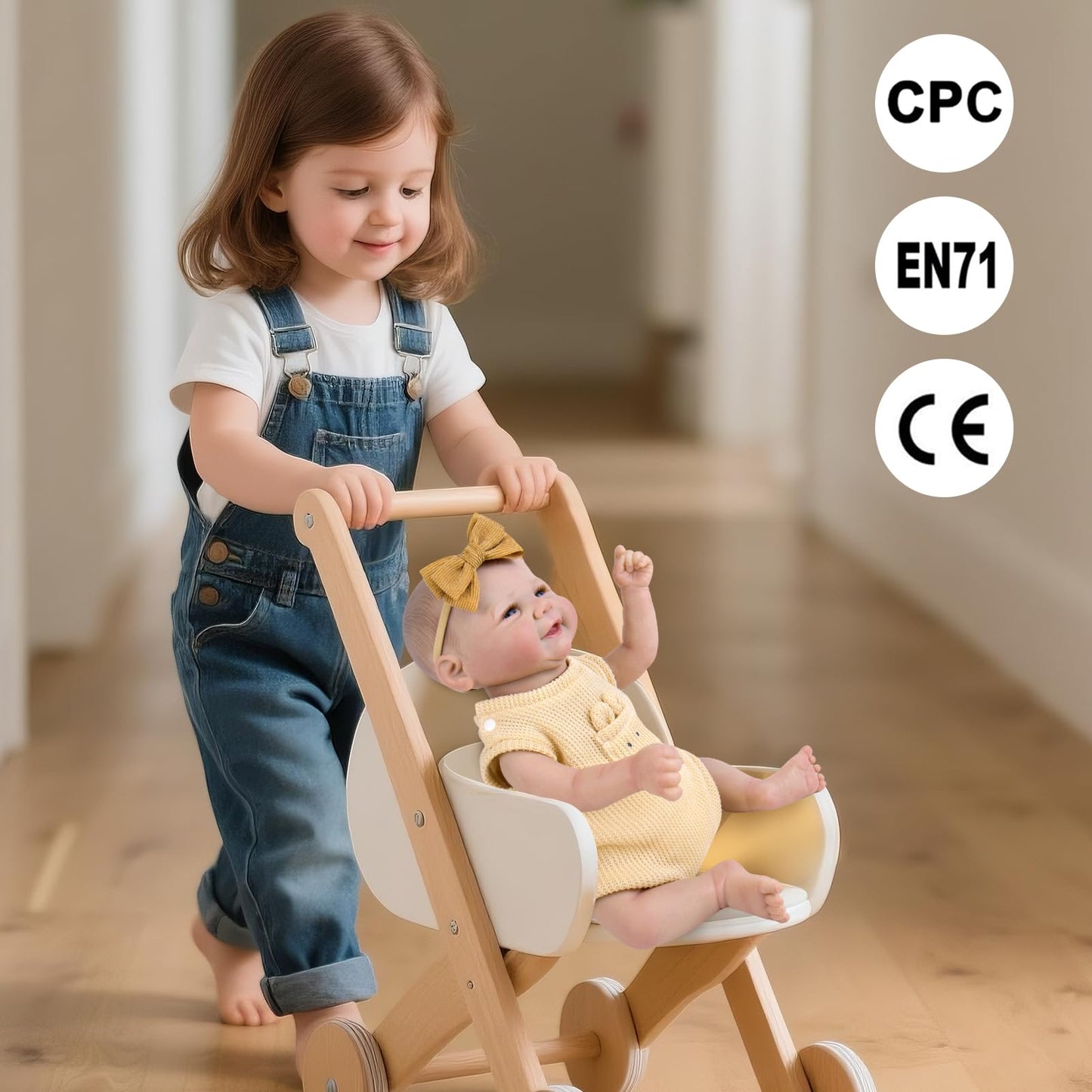 Aori Lifelike Reborn Baby Doll - 20-Inch Realistic Newborn Girl, Weighted & Poseable