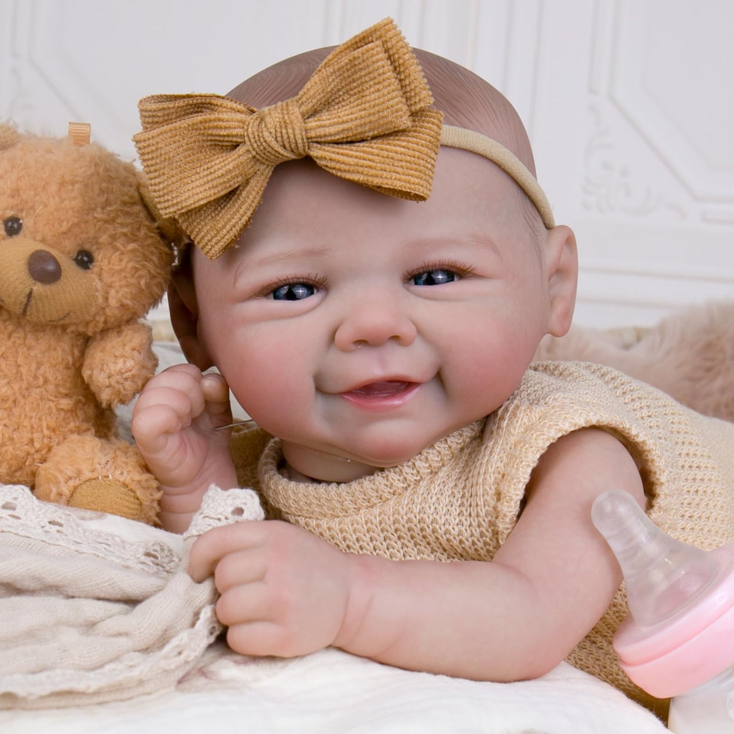 Aori Lifelike Reborn Baby Doll - 20-Inch Realistic Newborn Girl, Weighted & Poseable