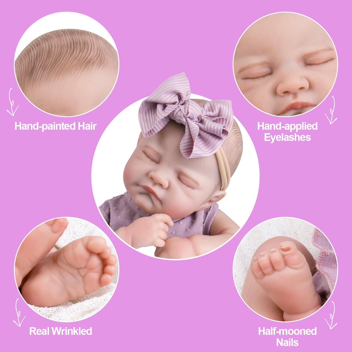Aori Lifelike Reborn Baby Doll 20-Inch – Poseable Realistic Doll with Feeding Kit Gift Set