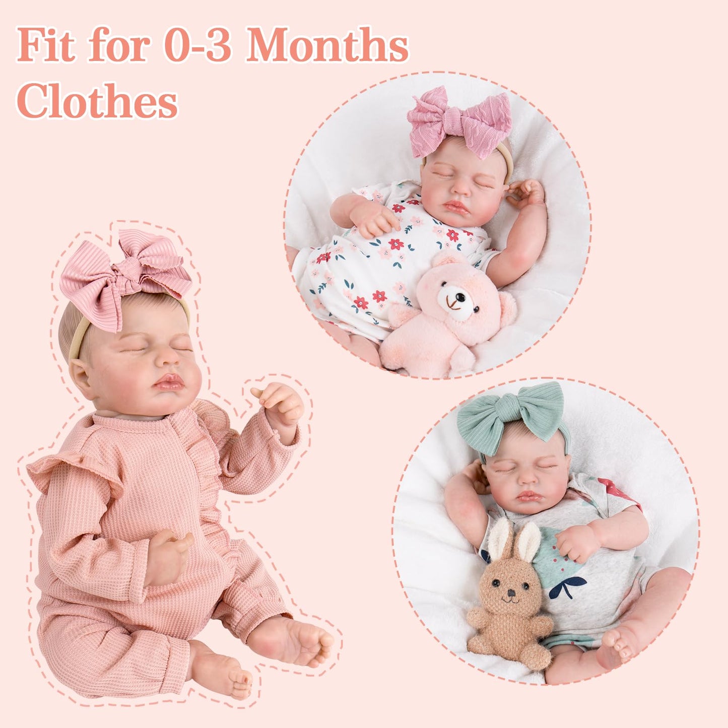 Aori Lifelike Reborn Baby Doll – 20-Inch Realistic Newborn Girl