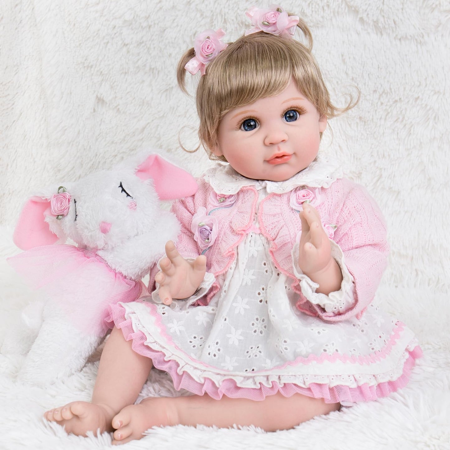 Aori Reborn Baby Dolls 22 Inch – Realistic Lifelike Baby Girl for Gift & Play