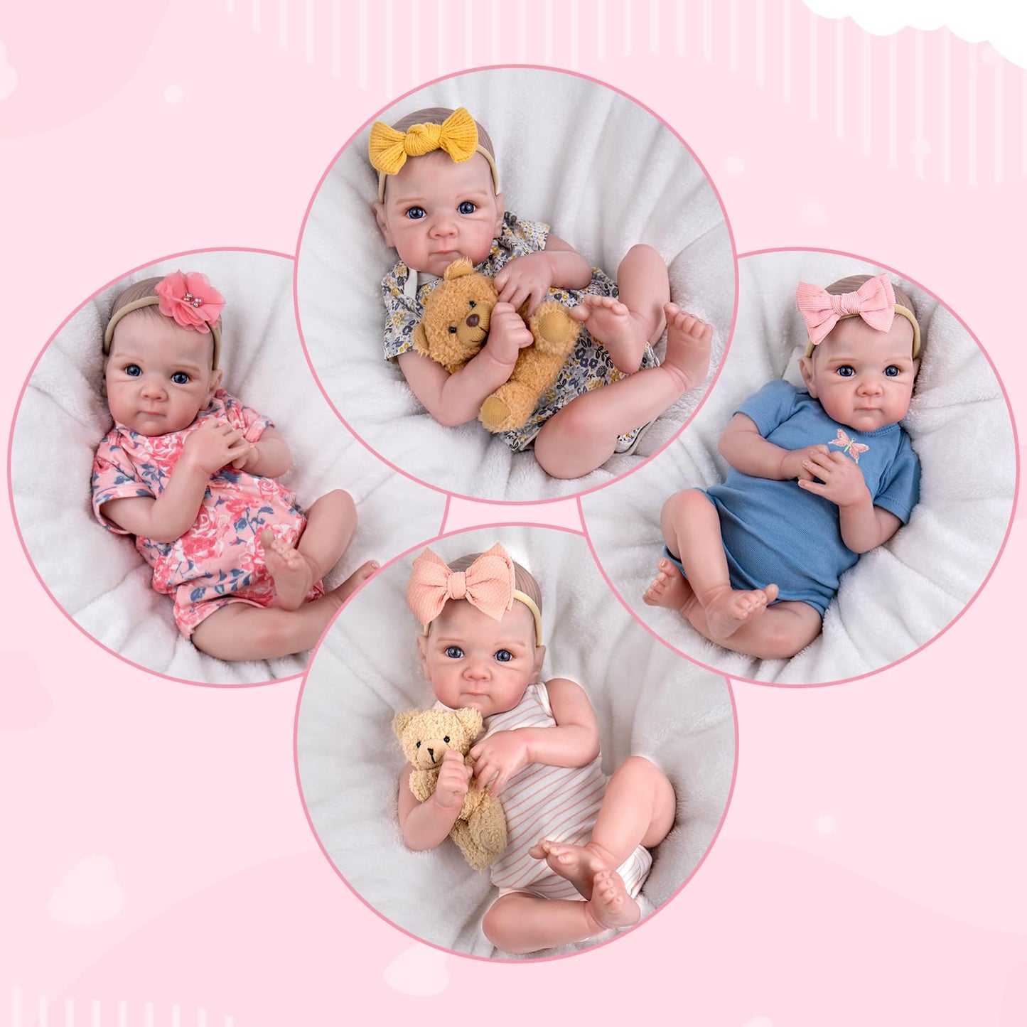 Aori Realistic Reborn Baby Dolls – 20-Inch Lifelike Newborn Girl with Poseable Limbs & Feeding Kit