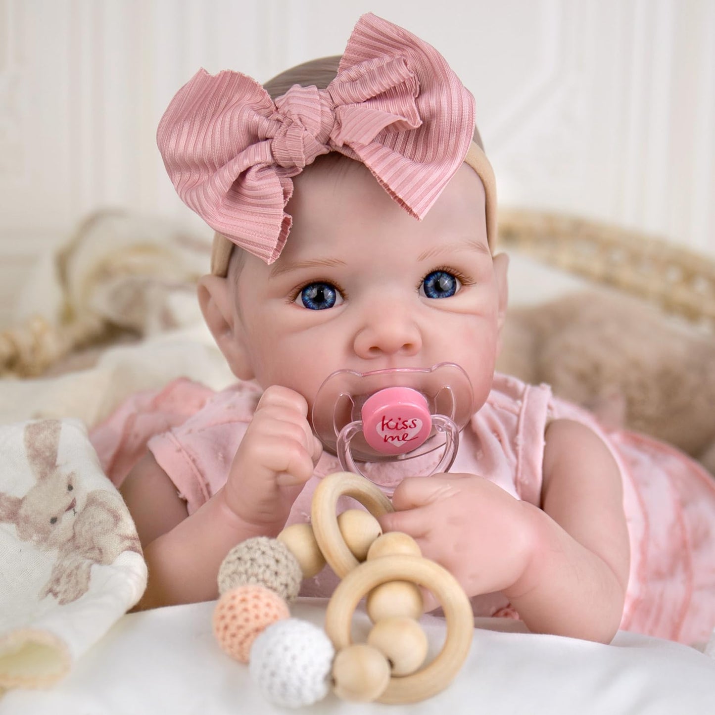 Aori Realistic Reborn Baby Dolls – 20-Inch Lifelike Newborn Girl with Poseable Limbs & Feeding Kit