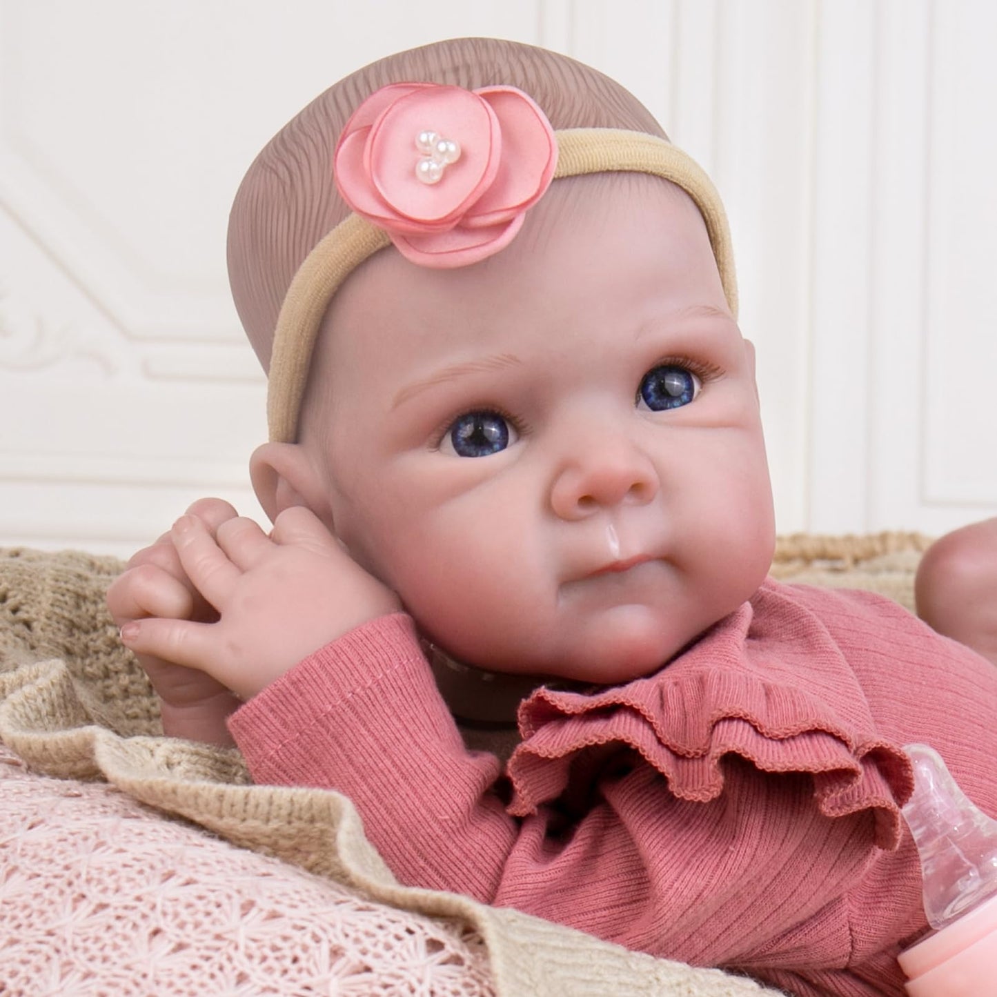 Aori Reborn Baby Dolls Girl – 20 Inch Realistic Lifelike Doll with Weighted Cloth Body and Outfits