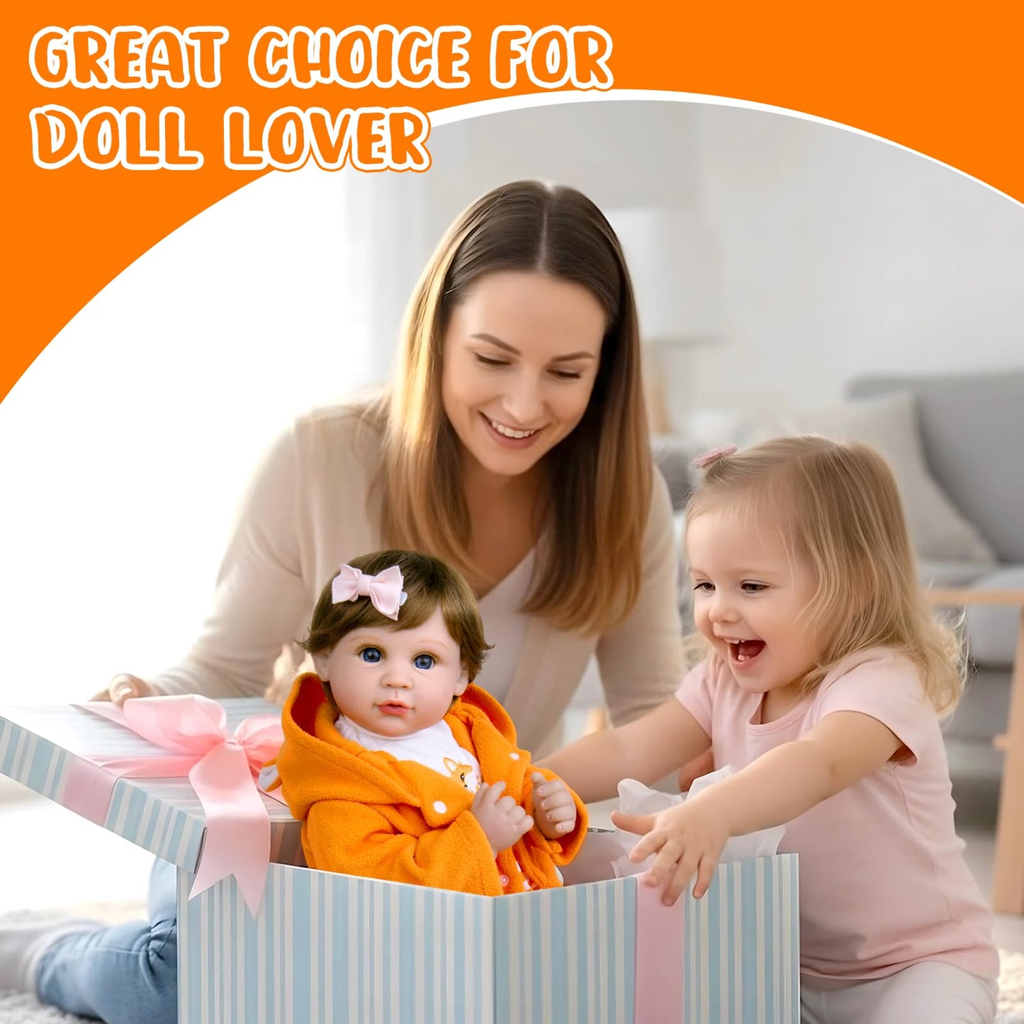 Aori 22-Inch Lifelike Reborn Baby Doll with Fox Outfit | Gift Set