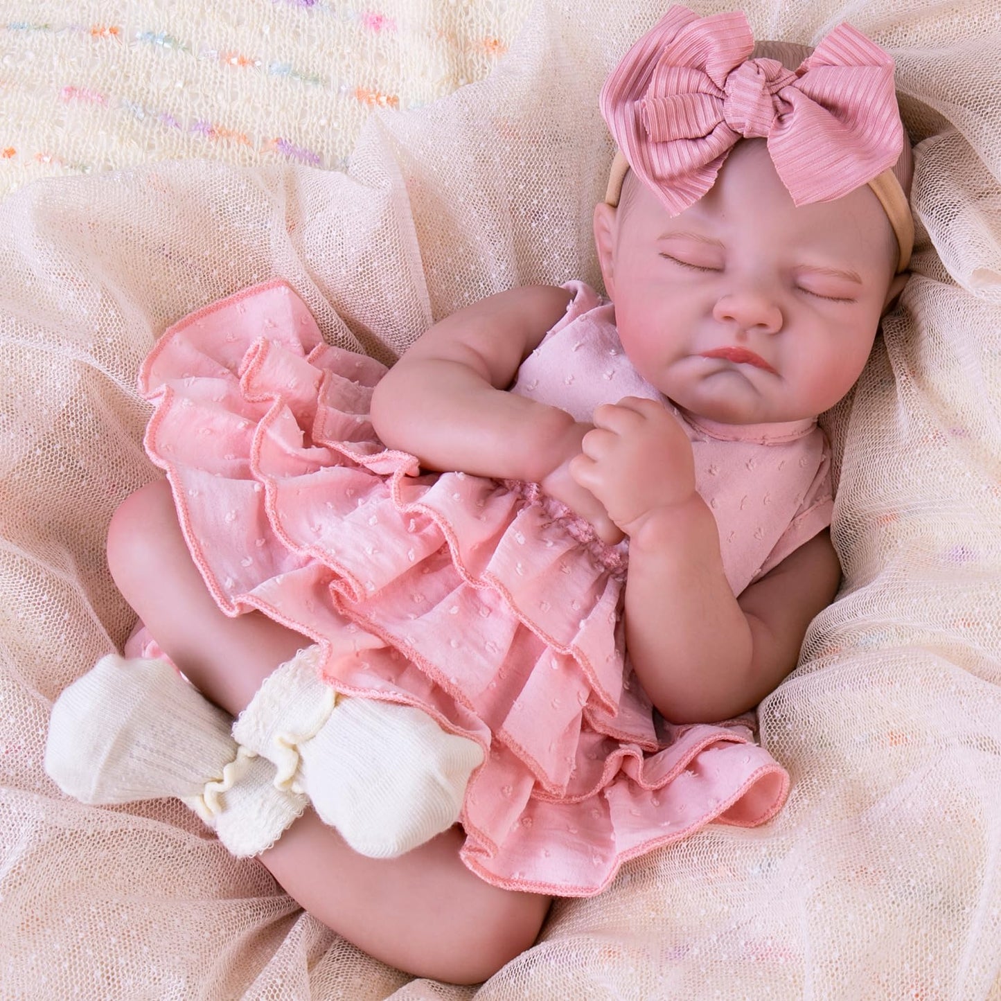 Aori Reborn Baby Doll Realistic – 20-Inch Lifelike Newborn Girl with Gift Set