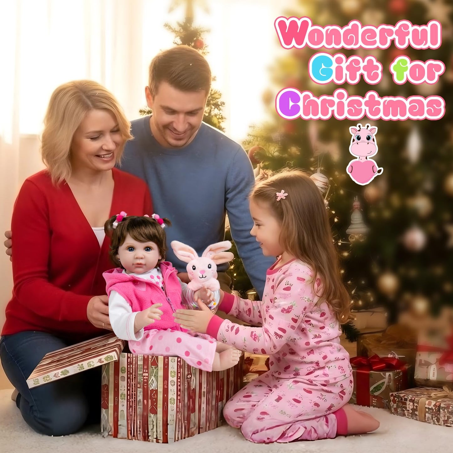 Aori Reborn Baby Doll 22-Inch - Realistic Lifelike Newborn with Accessories | Weighted Soft Vinyl Gift Set for Kids 3+