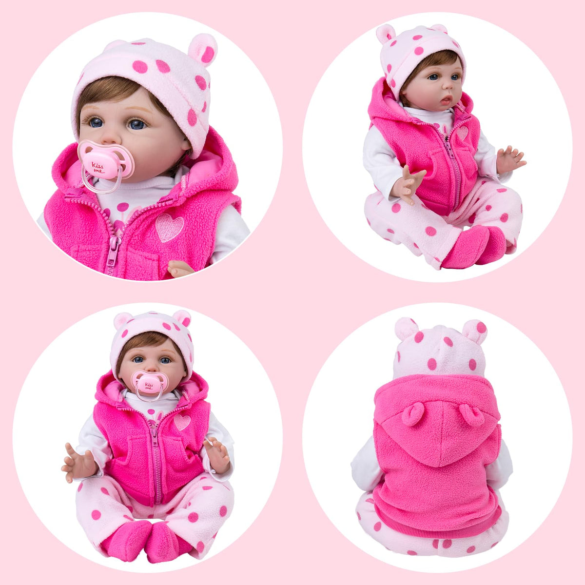Aori Reborn Baby Doll Clothes – 20-24 inch Lifesize Outfit Set