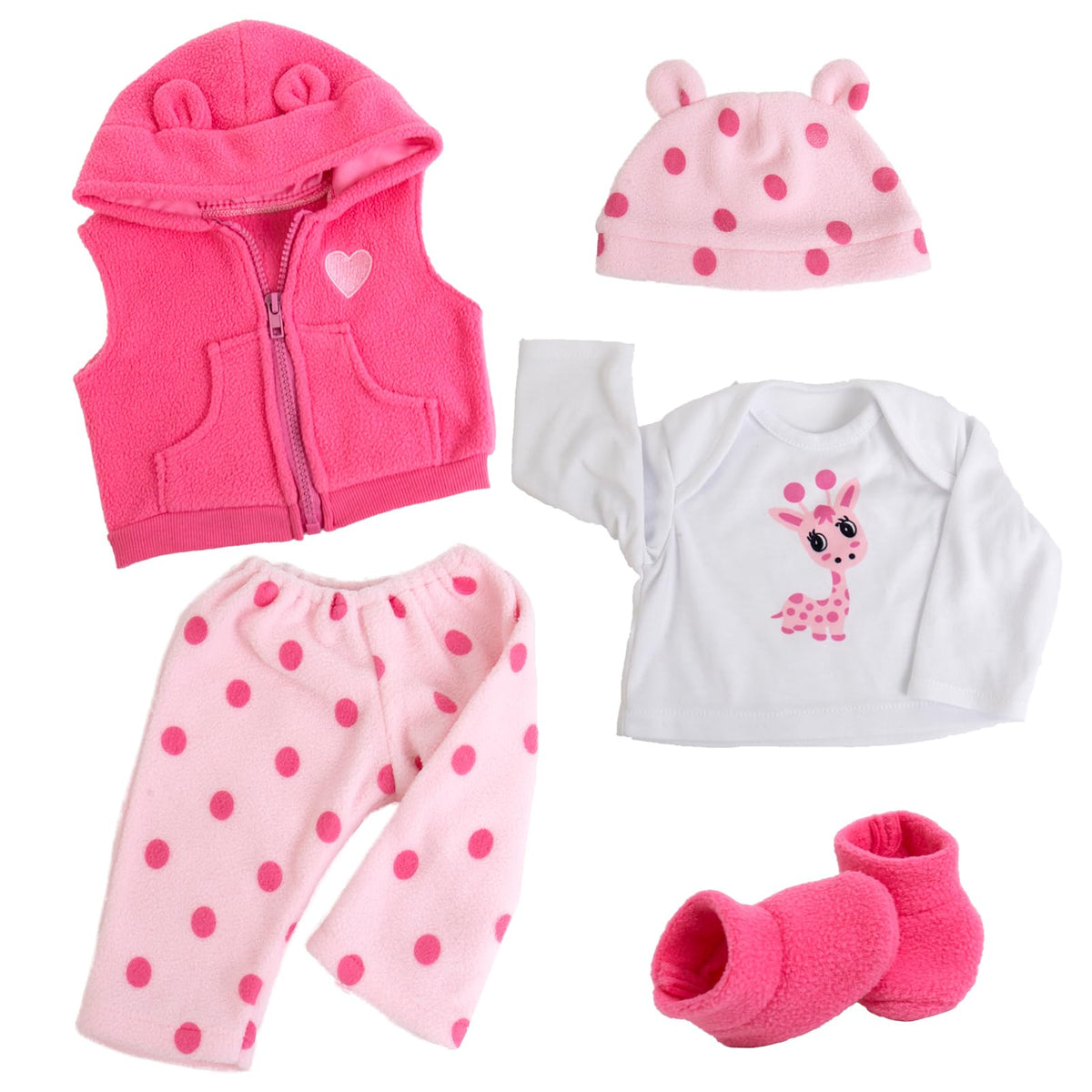 Aori Reborn Baby Doll Clothes – 20-24 inch Lifesize Outfit Set