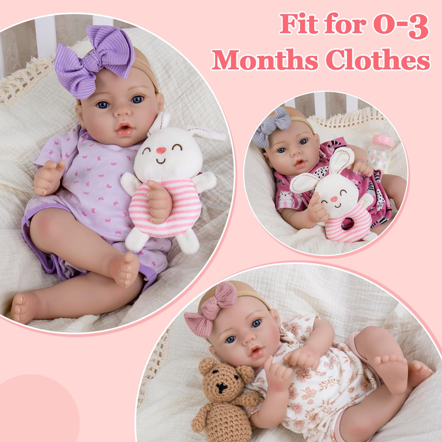 Aori Reborn Baby Dolls Lifelike 18-inch Realistic Newborn Girl – Handcrafted & Poseable