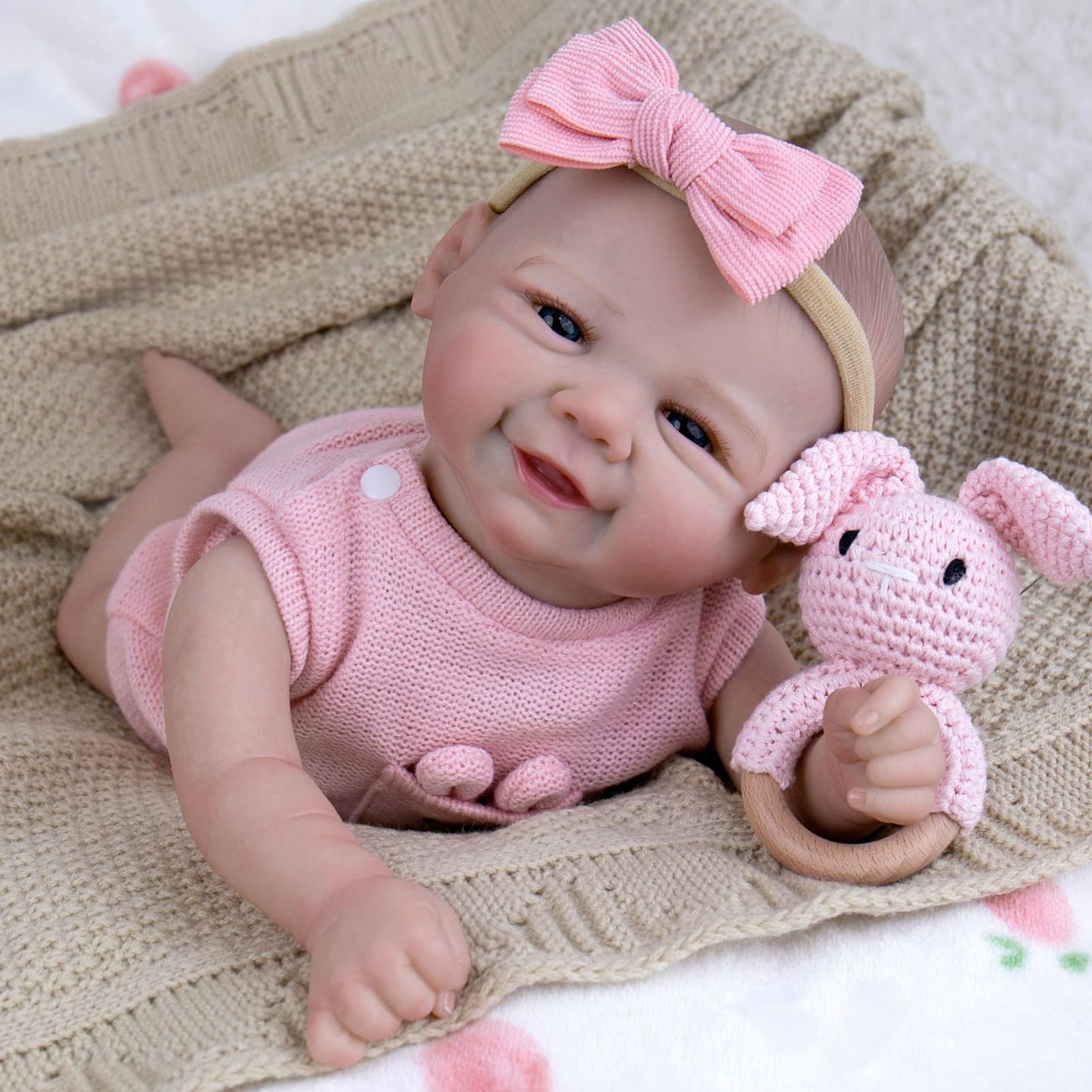 Aori Realistic Reborn Baby Dolls - Weighted 20in Baby Girl with Flexible Limbs