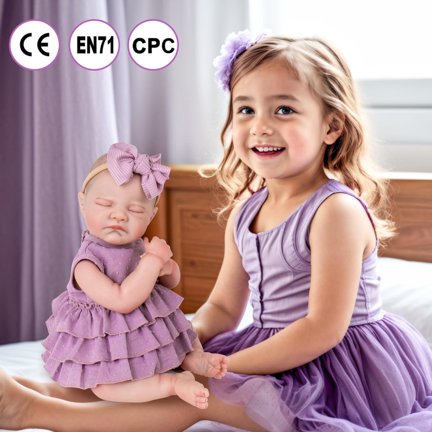 Aori Lifelike Reborn Baby Doll 20-Inch – Poseable Realistic Doll with Feeding Kit Gift Set