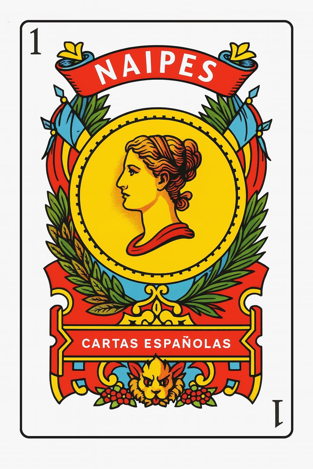 AosBet Barajas Espanolas – Spanish Playing Cards Deck (50 Cards) by SNG888