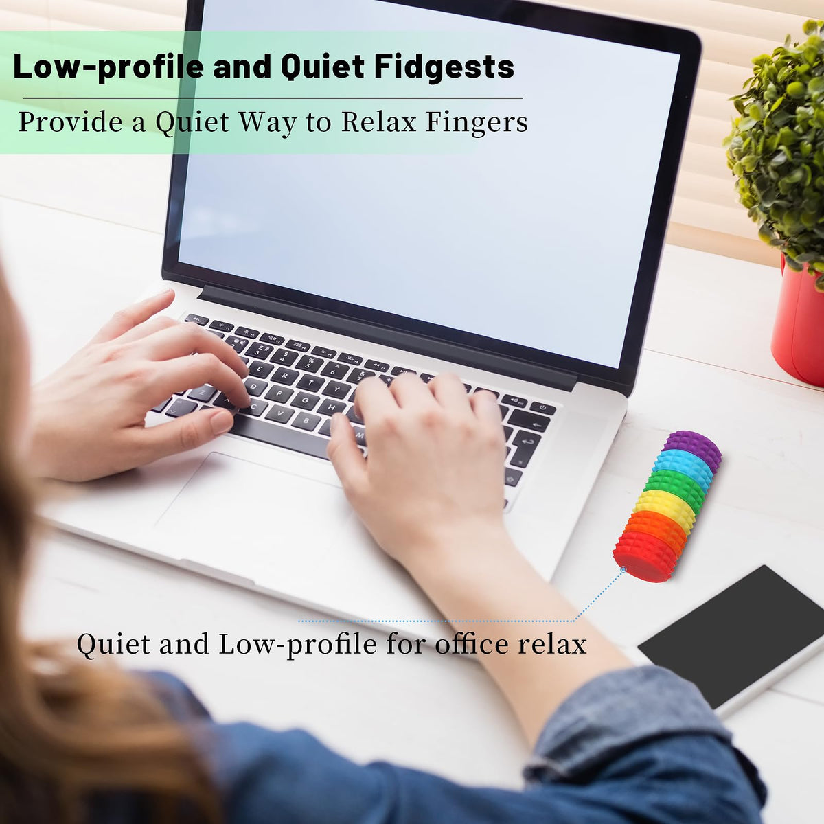 AOSTEONG Silicone Magnetic Stress Balls – 6-Pack Fidget Toys for Focus, Stress Relief, and Travel