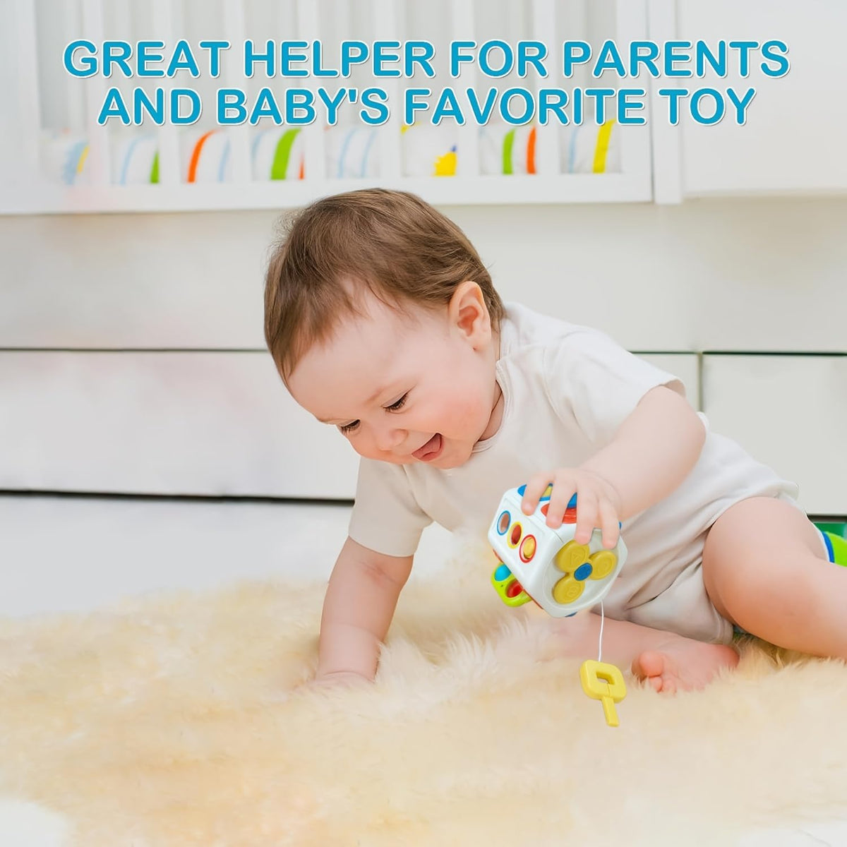 AotBlcer Busy Cube for Toddlers | Montessori Toys for 1 Year Olds & 6-18 Months