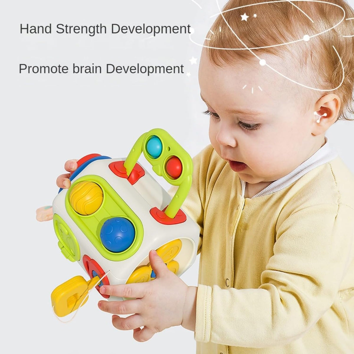 AotBlcer Busy Cube for Toddlers | Montessori Toys for 1 Year Olds & 6-18 Months