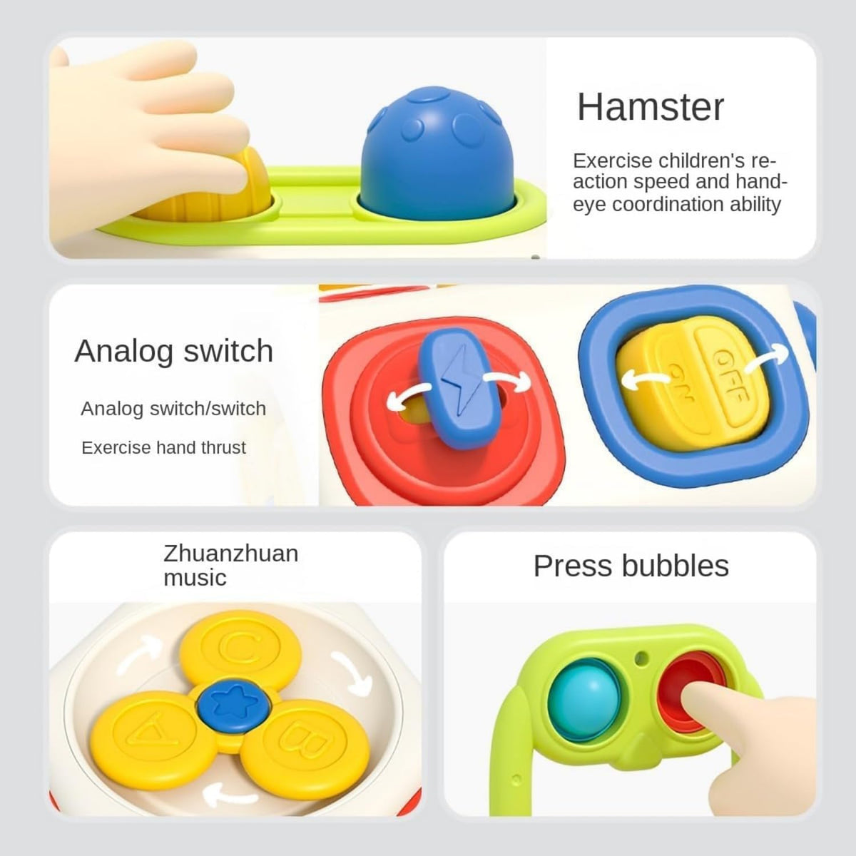 AotBlcer Busy Cube for Toddlers | Montessori Toys for 1 Year Olds & 6-18 Months