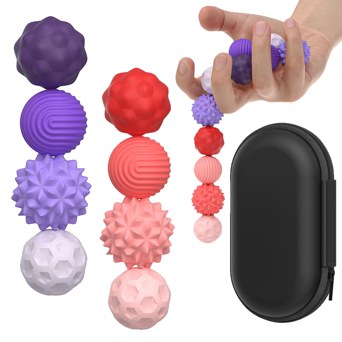 AotBlcer Fidget Magnetic Balls – 8-Pcs Silicone Sensory Toys for Focus & Stress Relief
