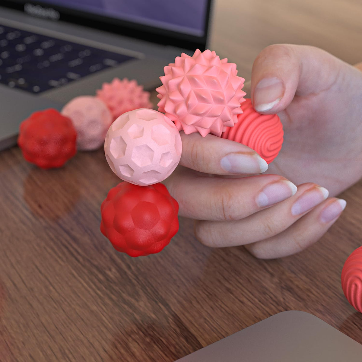 AotBlcer Magnetic Sensory Balls – 8-Piece Fidget Toys for Focus, Stress Relief, and Desk Fun