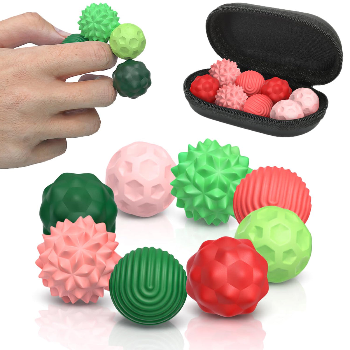 AotBlcer Magnetic Sensory Balls – 8-Piece Fidget Toys for Focus, Stress Relief, and Desk Fun
