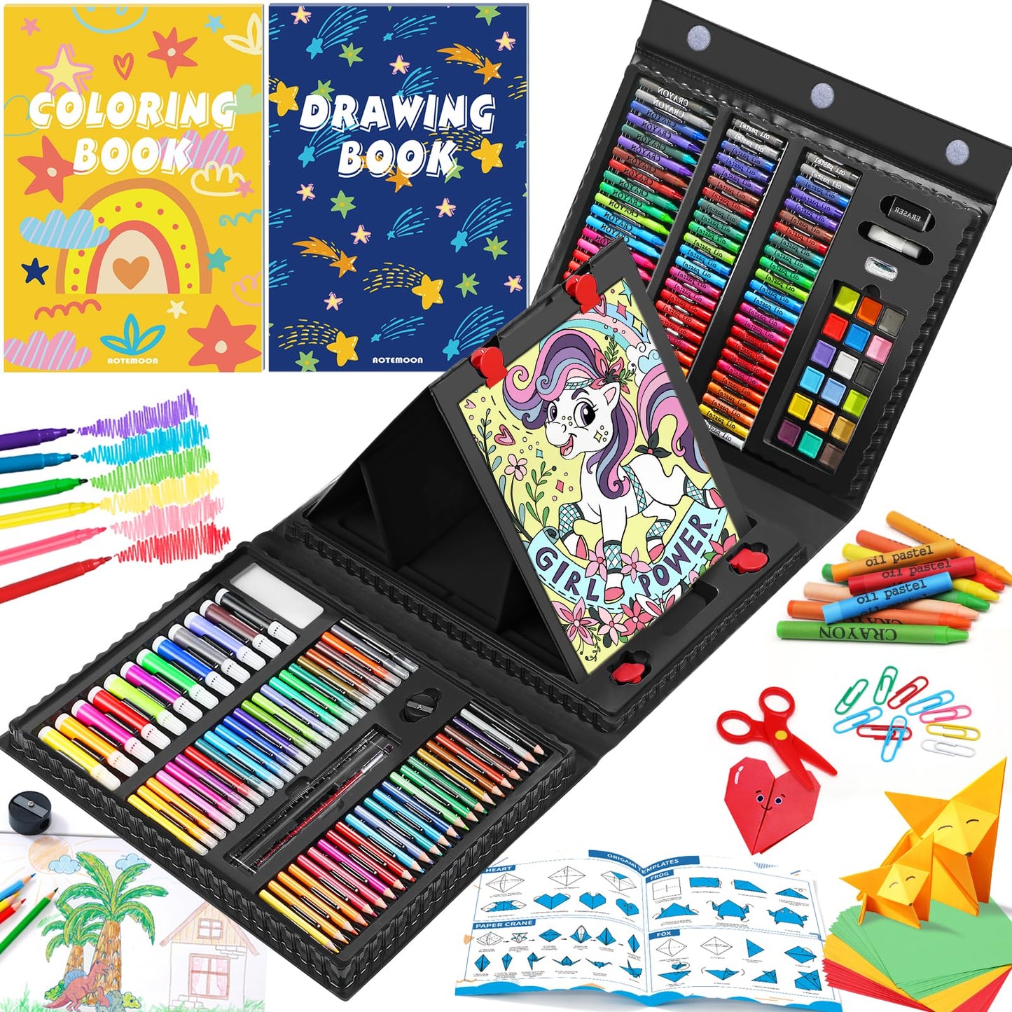 AOTEMOON All-in-One Art Kit – Complete Starter Set for Kids & Teens